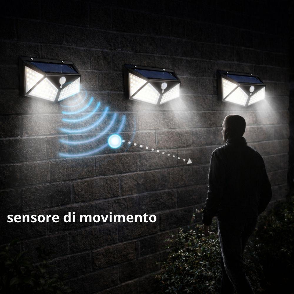 faretto da parete con pannello solare 20w - foto 5 Faretto da parete con pannello solare, 20W, illuminazione esterna