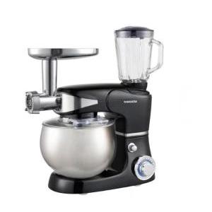 Robot da cucina multifunzione con ciotola in acciaio inox da 6 lt. - impastatrice , frullatore e tritacarne