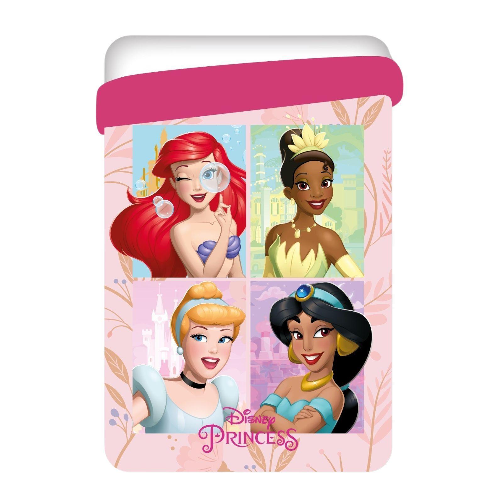 disney trapunta letto singolo disney principesse rosa 170 x 260 cm - foto 2