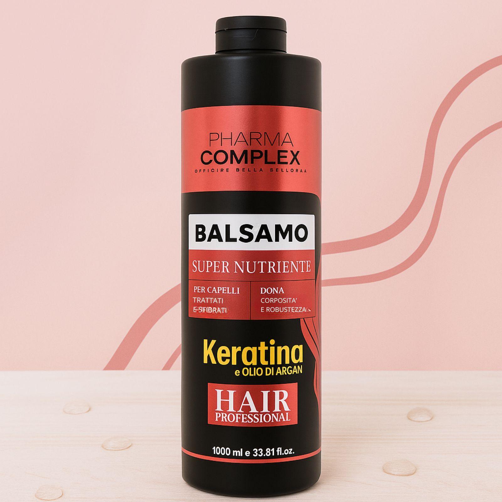pharma complex balsamo super nutriente con keratina 1000ml - foto 1