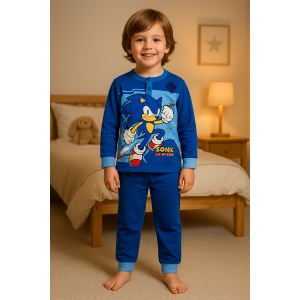 Pigiama bimbo  sonic blu