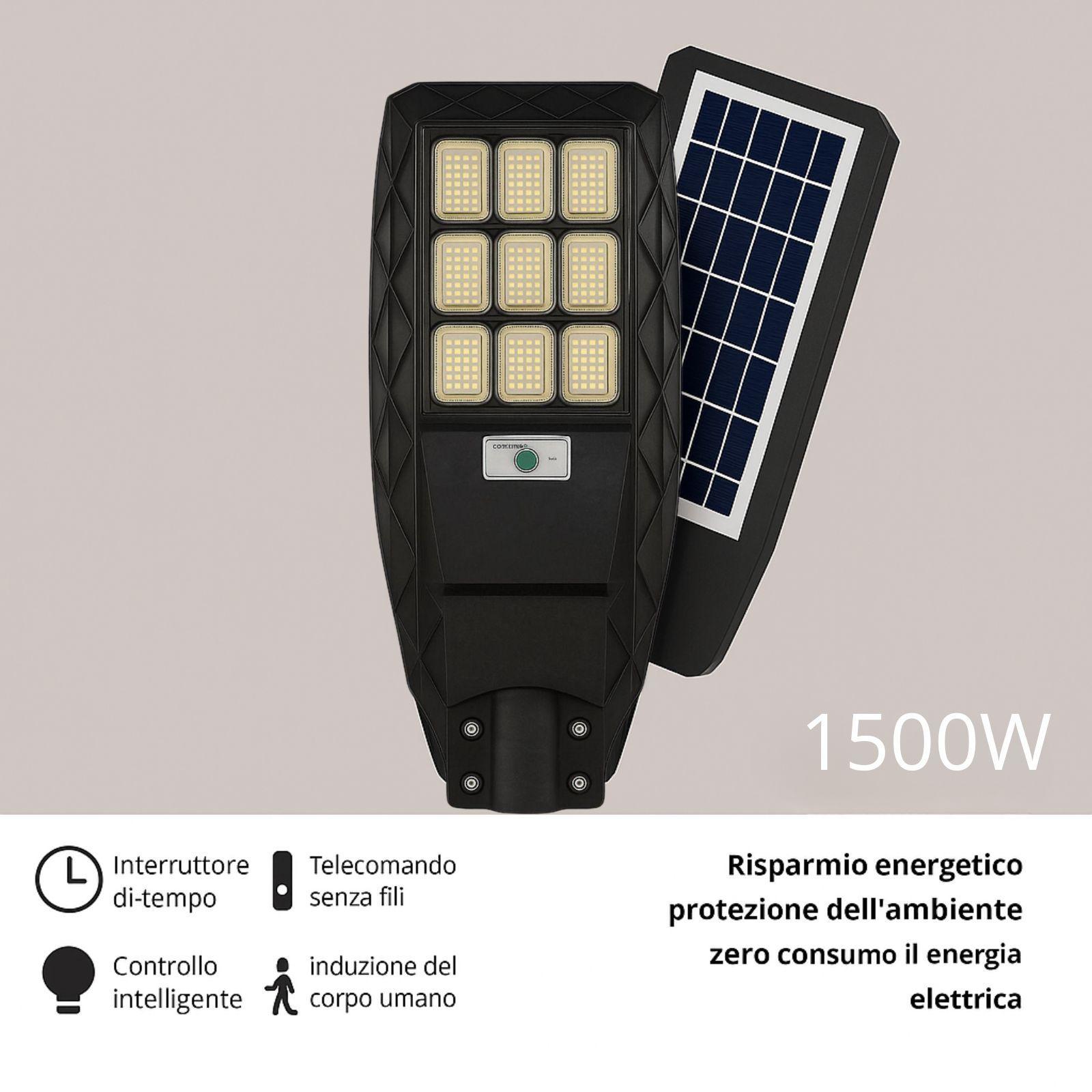  lampione stradale solare a led 1500w - foto 2