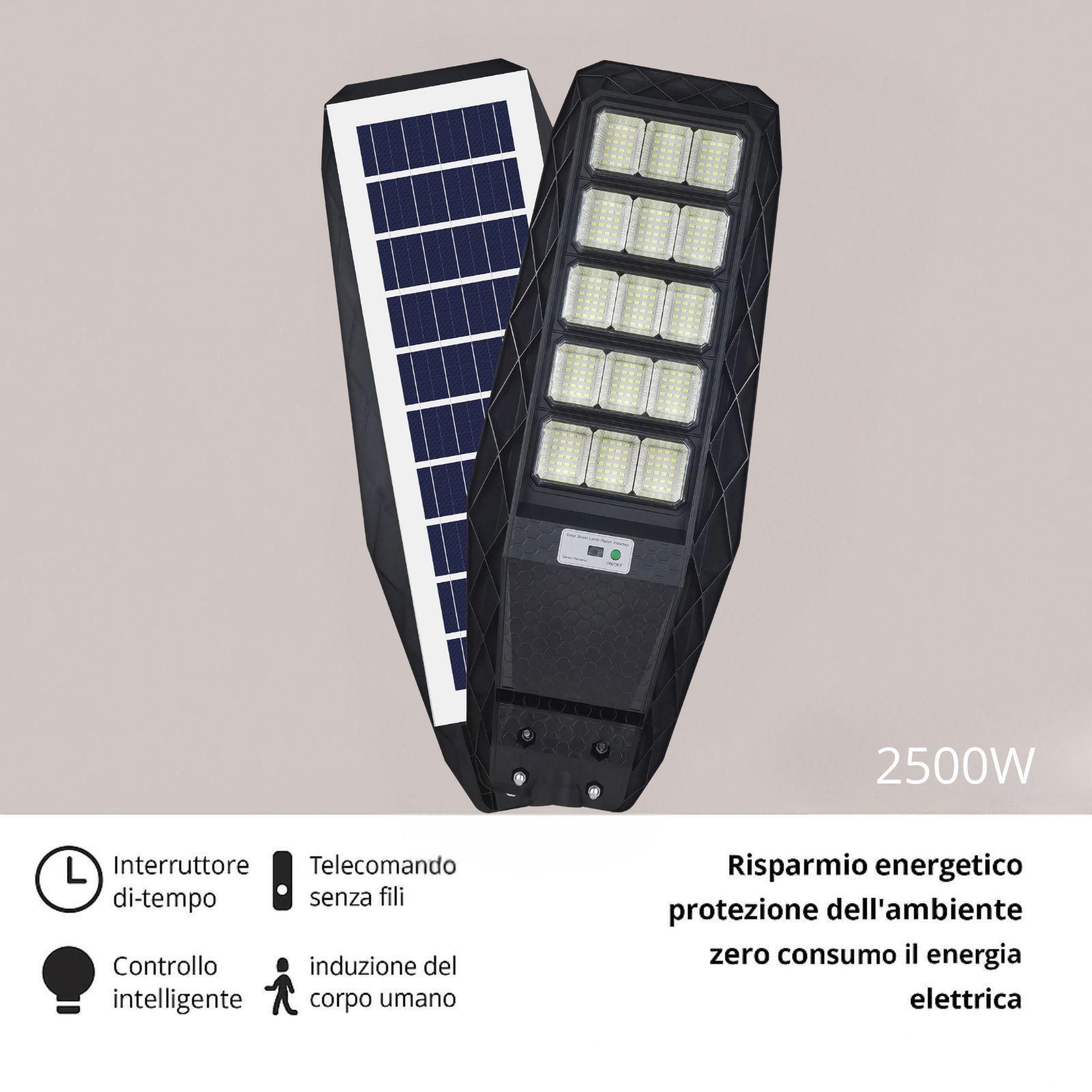  lampione stradale solare a led 2500w - foto 2