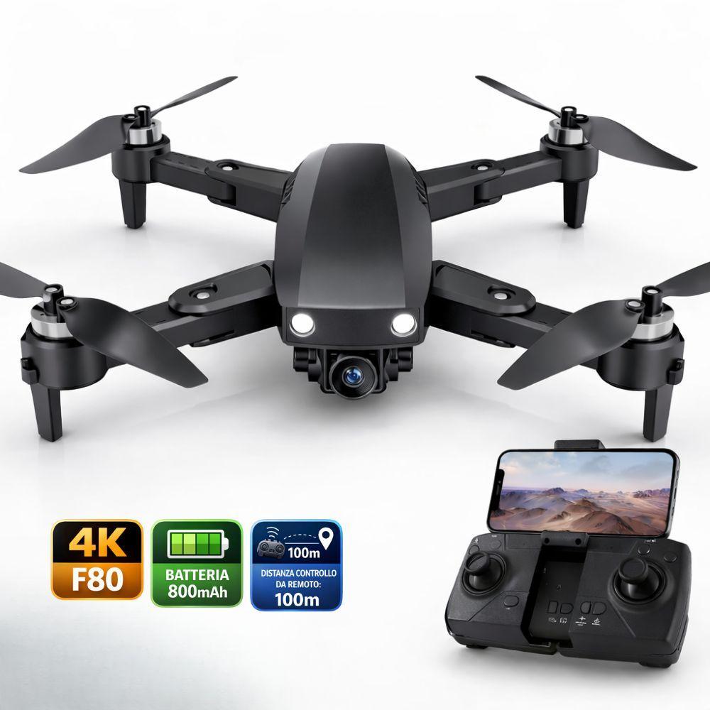  drone pieghevole con fotocamera 4k e telecomando - foto 3