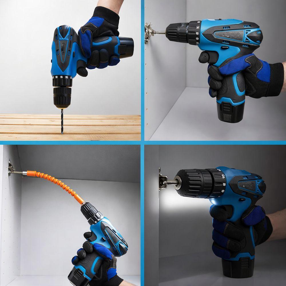 trapano avvitatore con accessori inclusi 12v - foto 4 trapano avvitatore con accessori inclusi 12v - foto 4