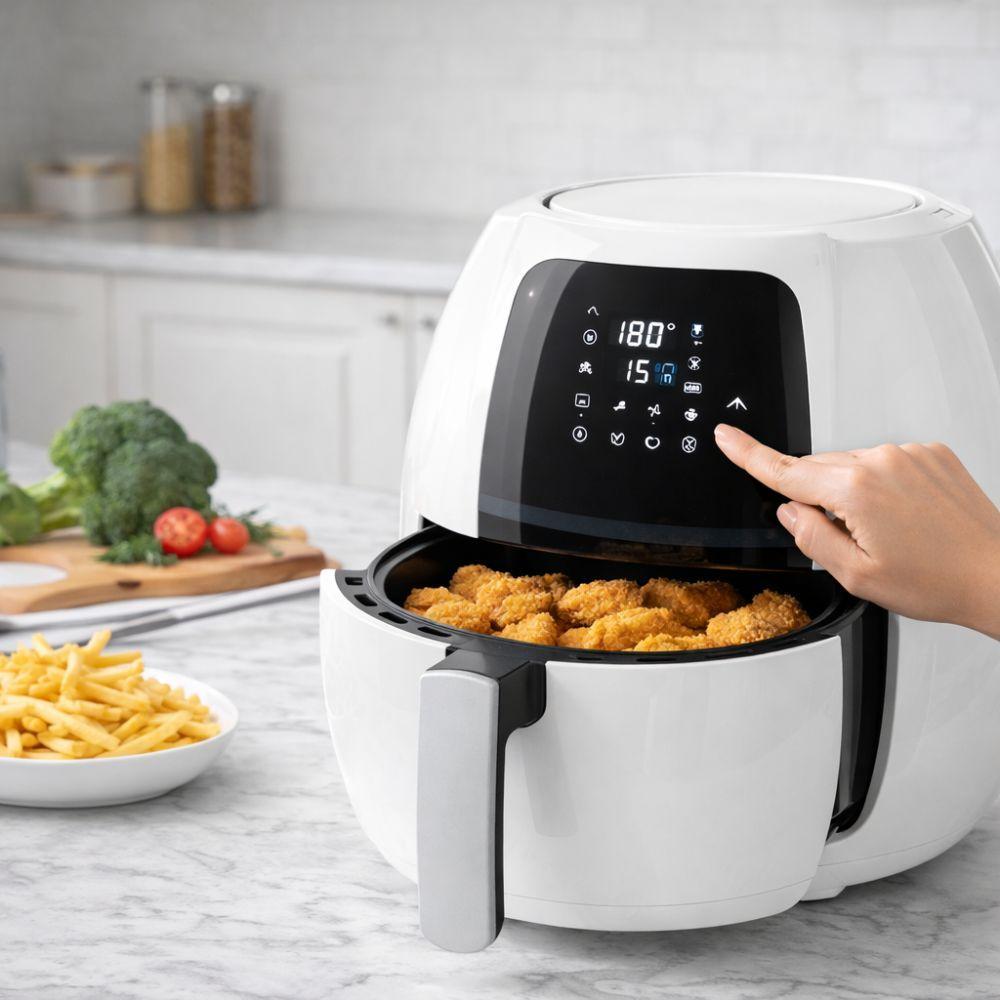  friggitrice ad aria 10 litri 1800w display digitale - foto 4