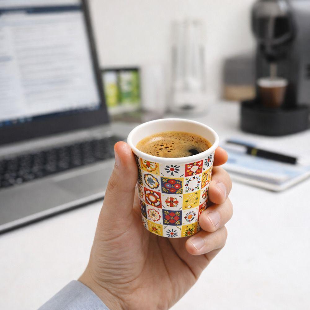 500 bicchierini di carta da caffe 75 ml ( 10 pacchetti da 50 pezzi ) - foto 4 500 bicchierini di carta da caffe 75 ml ( 10 pacchetti da 50 pezzi ) - foto 4