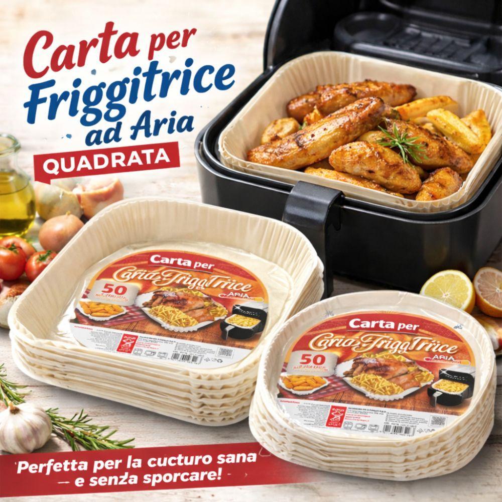 Confezione da 150 fogli antiaderenti per friggitrice ad aria 23x23 cm