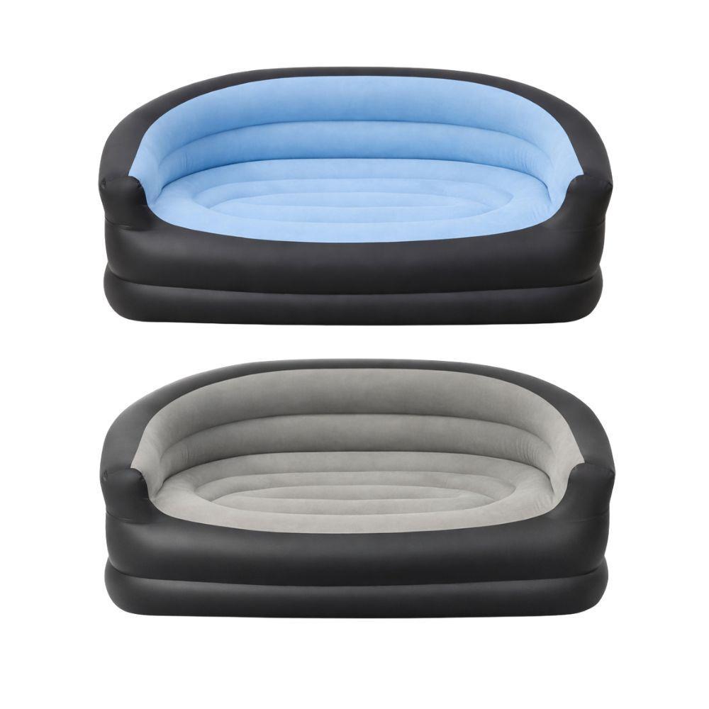  divano gonfiabile 2 posti con seduta morbida ed ergonomica base stabile anti ribaltamento ideale per relax e come idea regalo - foto 1
