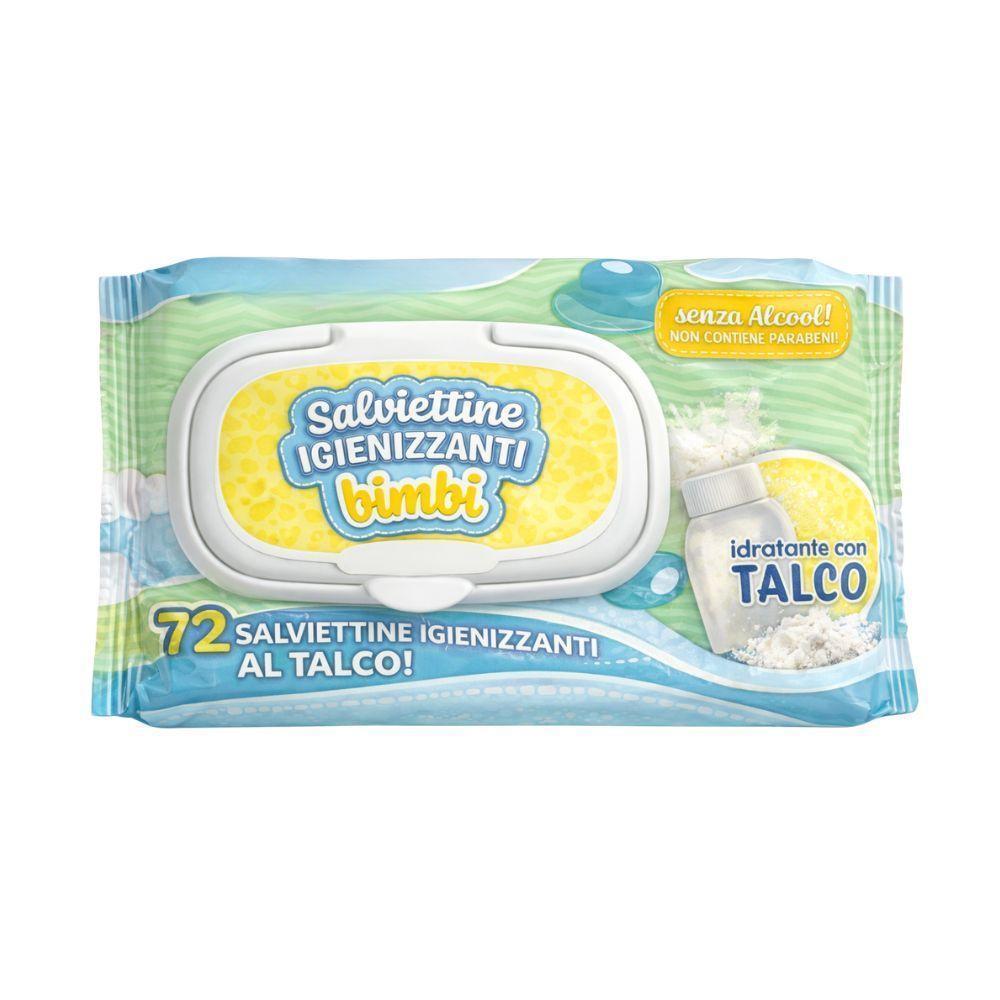 720 salviettine igenizzanti idratanti con aloe vera/ talco/ argan/ biancolatte ( 10 pacchetti da 72 pezzi) - foto 3 Salviettine igenizzanti idratanti in confezione multipla da 10 pacchetti