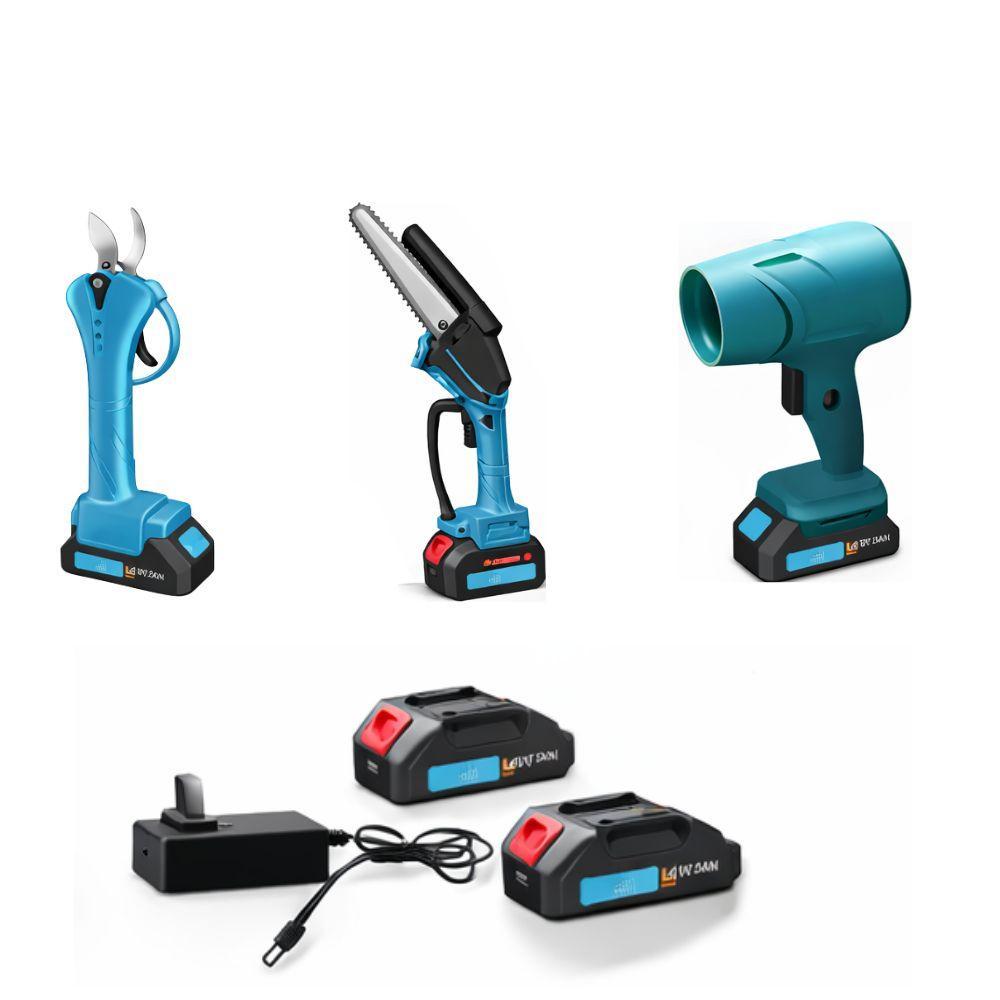 kit motosega tagliabordi e soffiatore multifunzione da giardinaggio 4 in 1 con asta telescopica - foto 3 kit motosega tagliabordi e soffiatore multifunzione da giardinaggio 4 in 1 con asta telescopica - foto 3