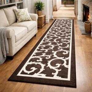 Tappeto antiscivolo decorativo fantasia elegance, uso interno ed esterno