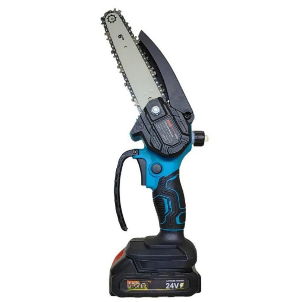 motosega a batteria 24v 6” cordless con accessori e valigetta - foto 2 motosega a batteria 24v 6” cordless con accessori e valigetta - foto 2