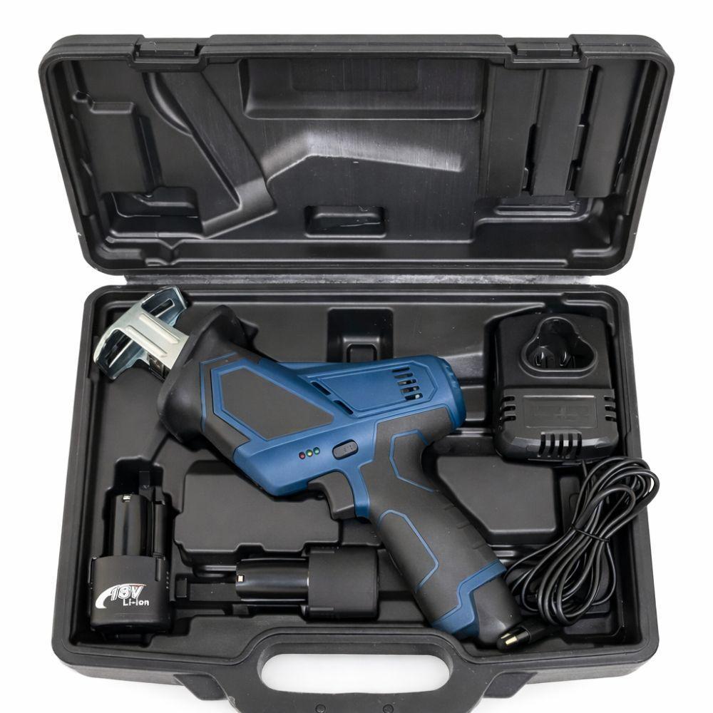sega a gattuccio con due batterie da 18v, lame incluse per legno metallo/plastica e valigetta - foto 5 sega a gattuccio con due batterie da 18v, lame incluse per legno metallo/plastica e valigetta - foto 5