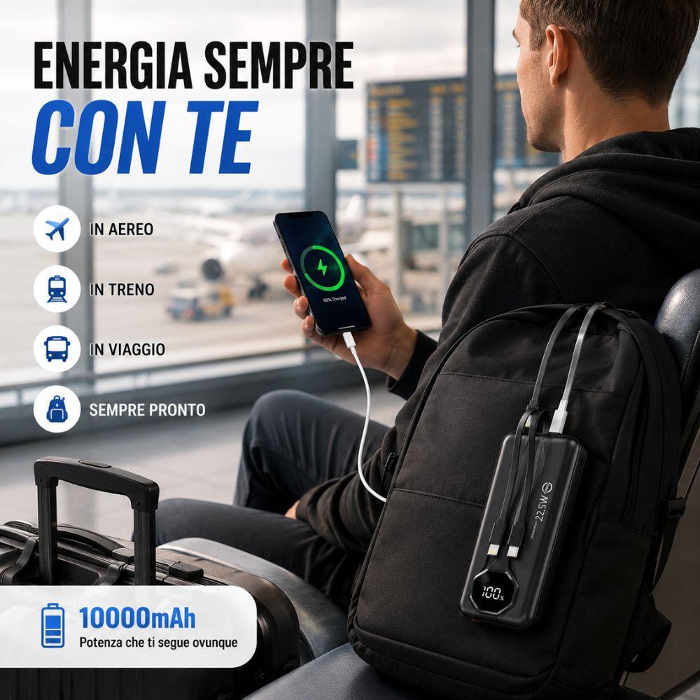 power bank magnetico 10000mah con lightning display led - foto 4 power bank magnetico 10000mah con lightning display led - foto 4