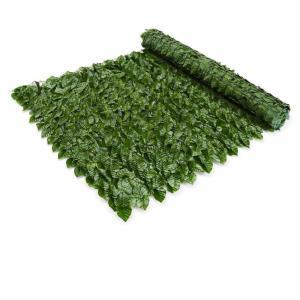 Setos artificiales de hoja perenne para privacidad, 1 x 3 metros; hiedra artificial para balcones y vallas de jardín