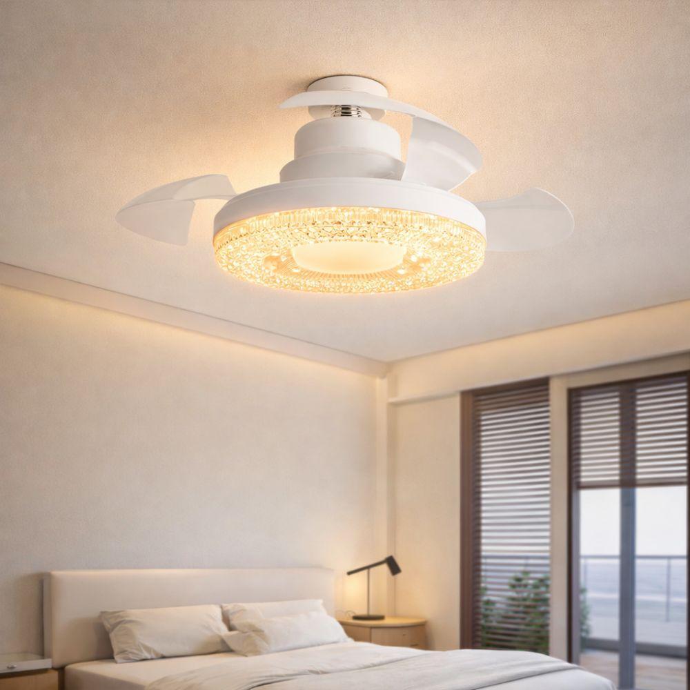 ventilatore da soffitto con luce led integrata e ventola retrattile 2 in 1 - foto 2 ventilatore da soffitto con luce led integrata e ventola retrattile 2 in 1 - foto 2