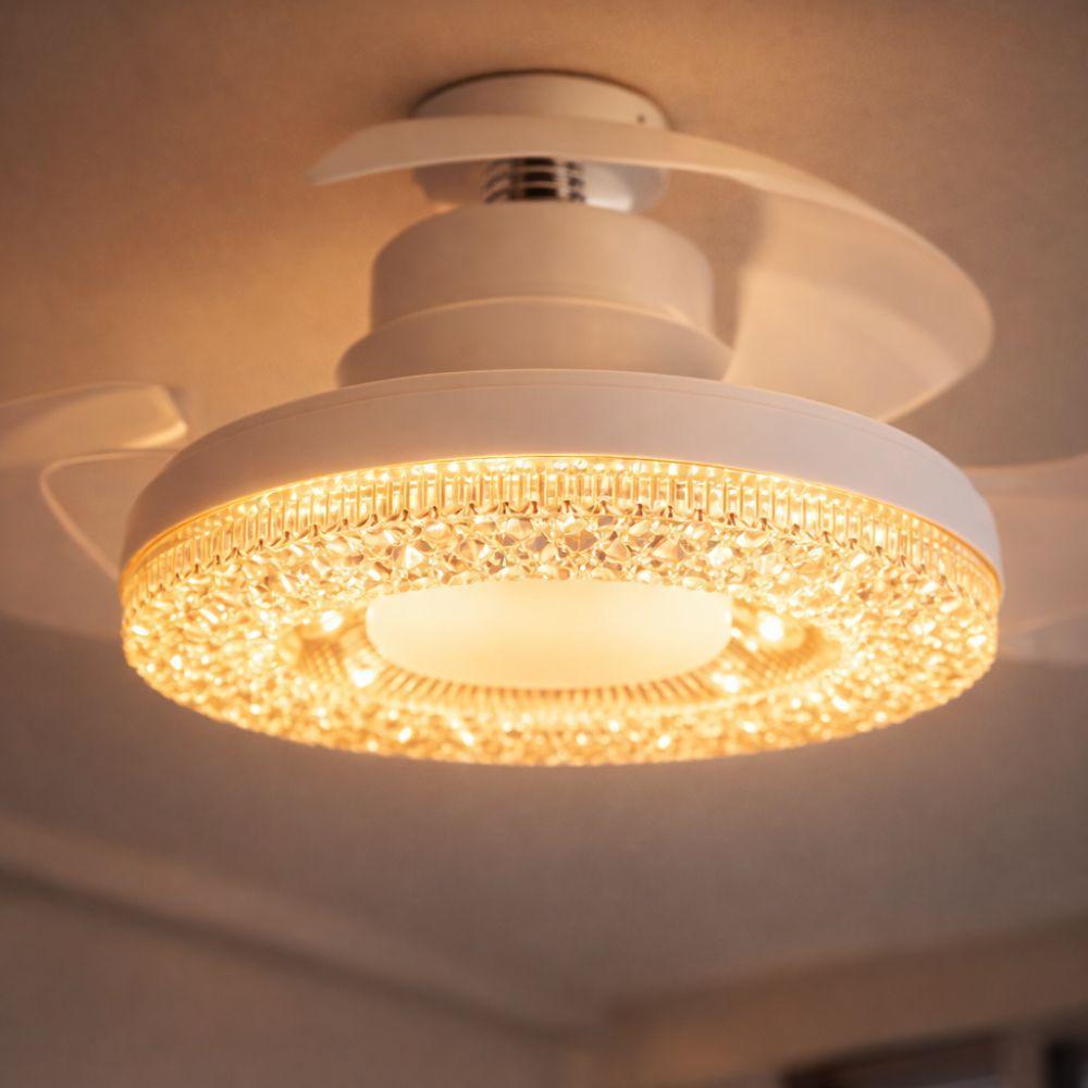 ventilatore da soffitto con luce led integrata e ventola retrattile 2 in 1 - foto 4 ventilatore da soffitto con luce led integrata e ventola retrattile 2 in 1 - foto 4