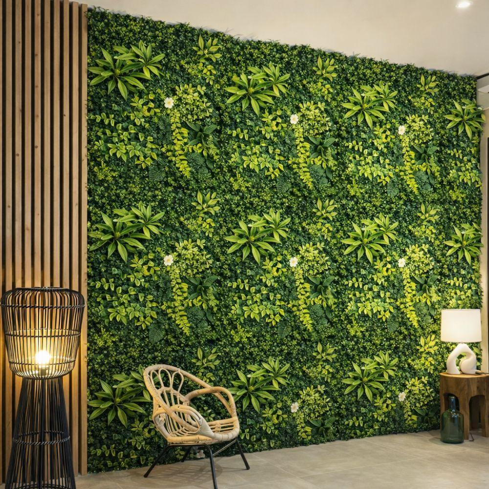  siepe artificiale modulo 50x50 cm effetto verde naturale - foto 5