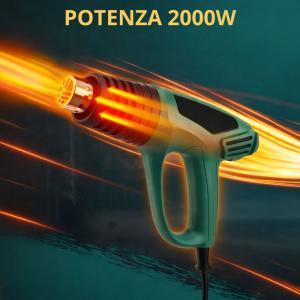 Pistola termica 2000w doppia temperatura con 4 ugelli inclusi