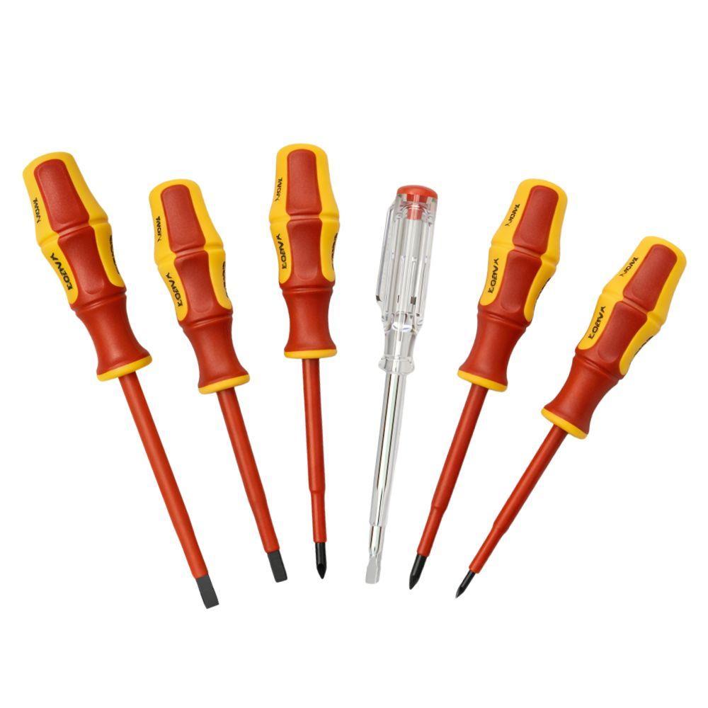  set di 5 cacciaviti isolati e 1 tester - foto 2