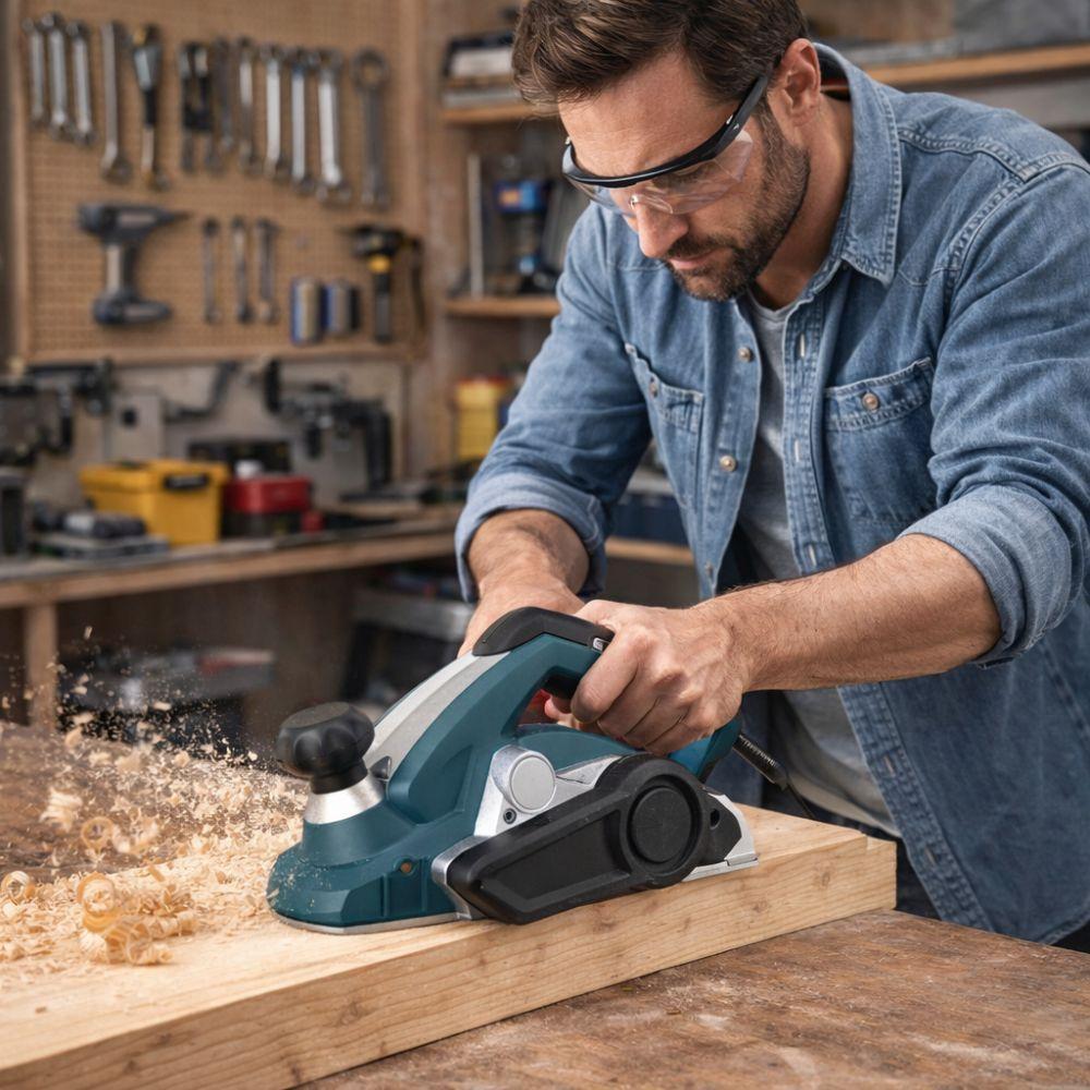  pialla elettrica 2450w per legno regolabile alta precisione - foto 2