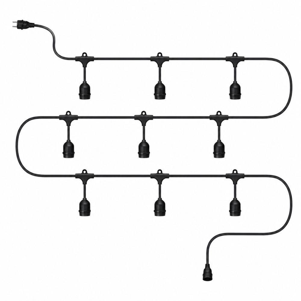 portalampada lineare da esterno 10 metri con 10 portalampada collegabili - foto 1 portalampada lineare da esterno 10 metri con 10 portalampada collegabili - foto 1