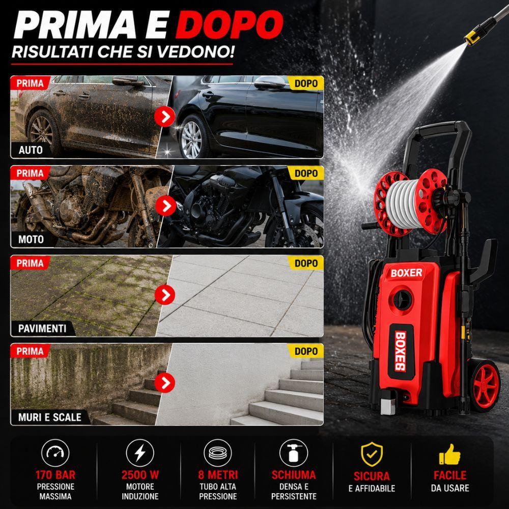 idropulitrice ad alta pressione con avvolgitubo automatico kit completo per auto moto cortili e giardino - foto 4 idropulitrice ad alta pressione con avvolgitubo automatico kit completo per auto moto cortili e giardino - foto 4