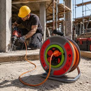 Prolunga di corrente avvolgibile e impermeabile da 25mt