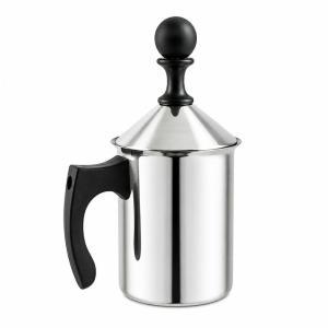 Montalatte manuale in acciaio inox per cappuccino e latte schiumato