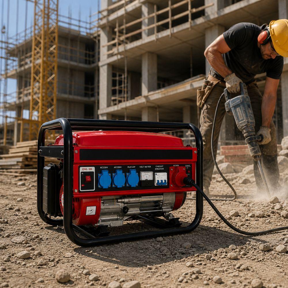  generatore di corrente a benzina portatile alta potenza per casa, cantiere e emergenze - foto 3