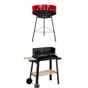 Barbecue carbonella tondo e rettangolare da giardino campeggio terrazza