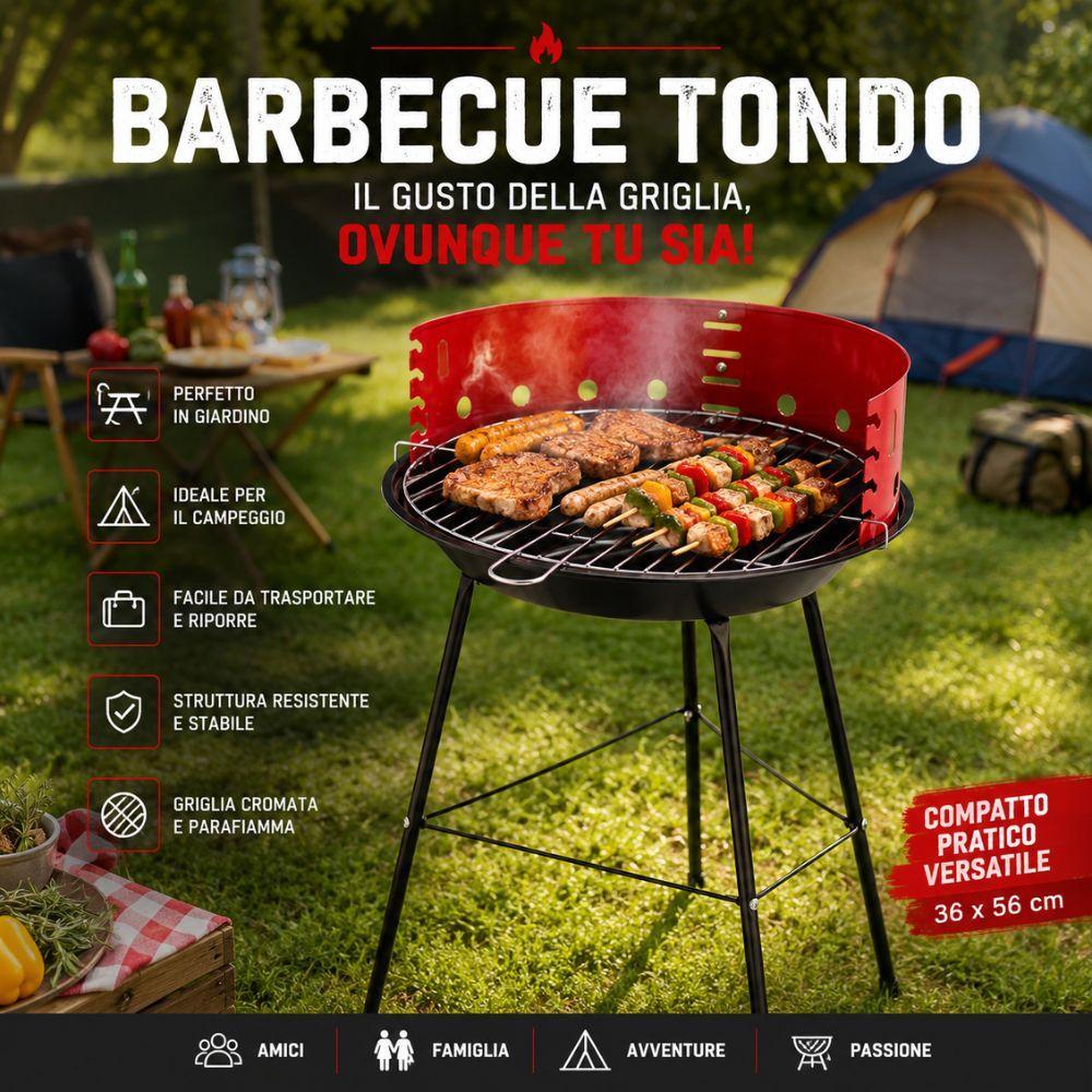 barbecue carbonella tondo e rettangolare da giardino campeggio terrazza - foto 4 barbecue carbonella tondo e rettangolare da giardino campeggio terrazza - foto 4