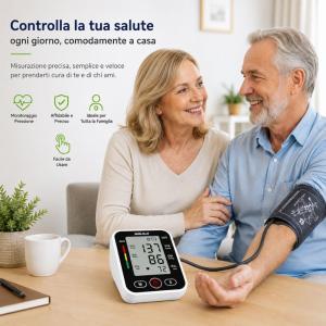Misuratore elettronico di pressione da braccio display lcd digitale automatico