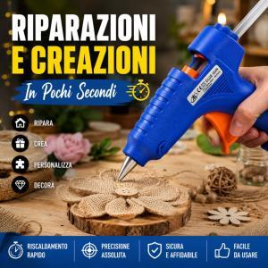 Pistola per colla a caldo 60w riparazioni e hobby