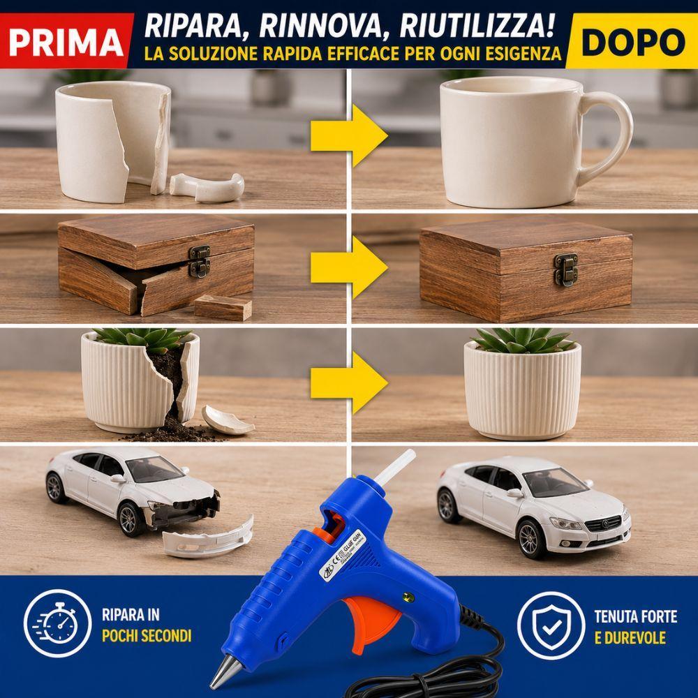  pistola per colla a caldo 60w riparazioni e hobby - foto 4