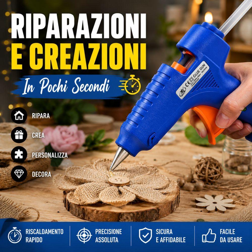  pistola per colla a caldo 20w riparazioni e hobby - foto 2