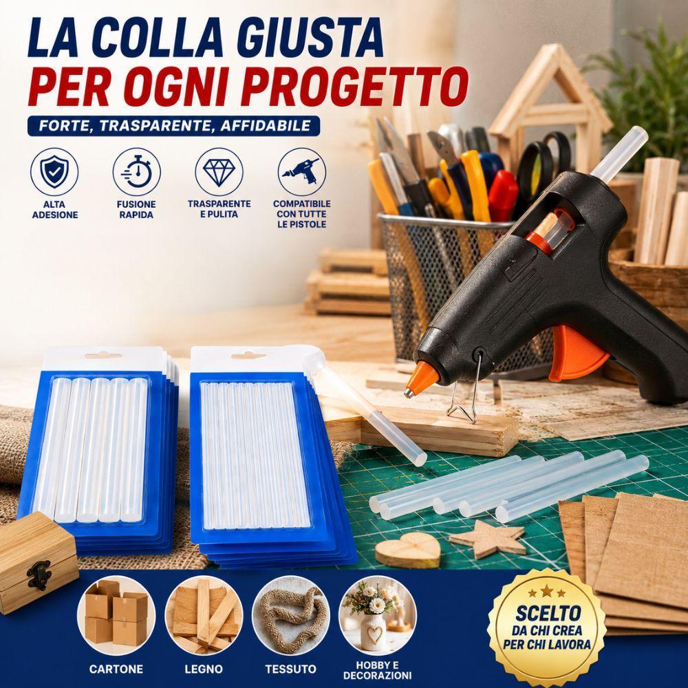  ricariche colla a caldo per pistola 50 o 90 pezzi multipack - foto 3