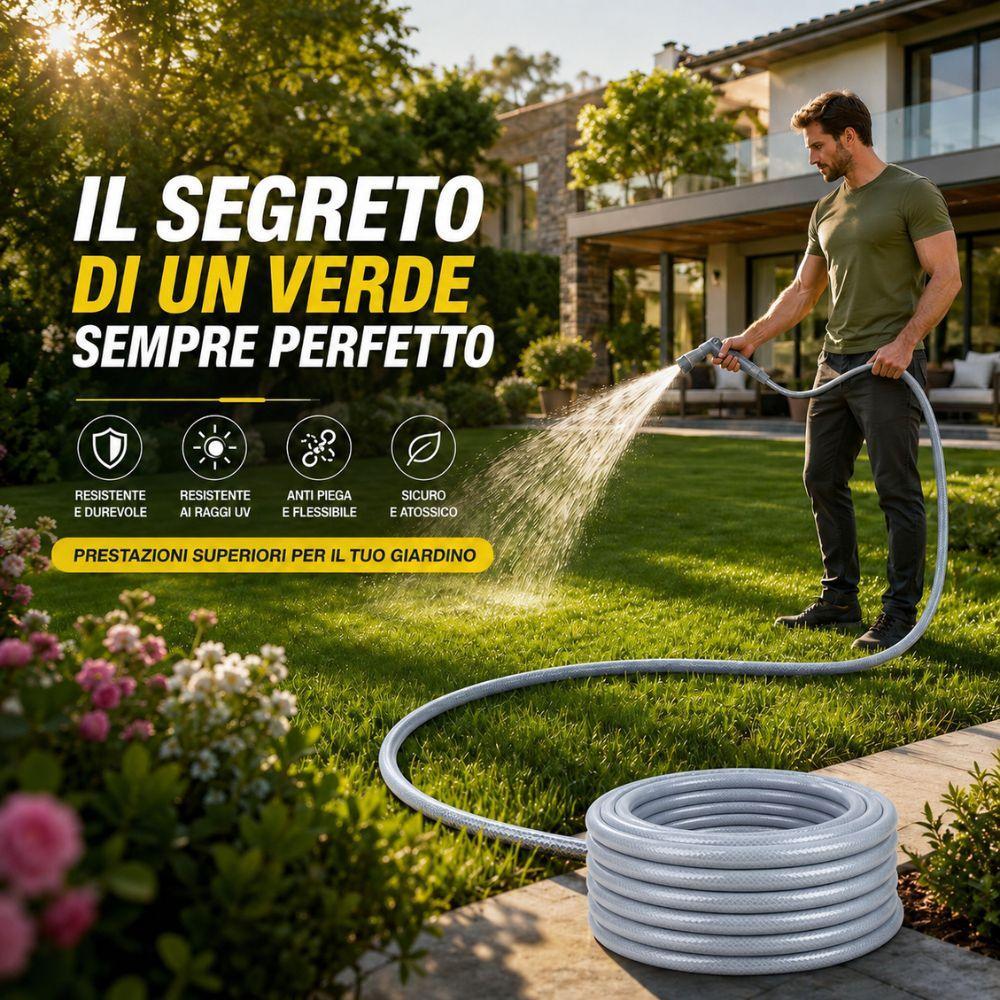 kit tubo da giardino in pvc con pistola multifunzione e raccordi 30 metri - foto 5 kit tubo da giardino in pvc con pistola multifunzione e raccordi 30 metri - foto 5