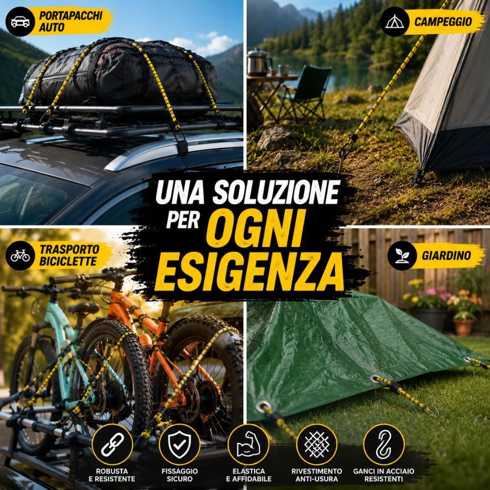 corda elastica con ganci 180 cm ø 8 mm tenditore elastico per auto campeggio trasporto carichi - foto 4 corda elastica con ganci 180 cm ø 8 mm tenditore elastico per auto campeggio trasporto carichi - foto 4