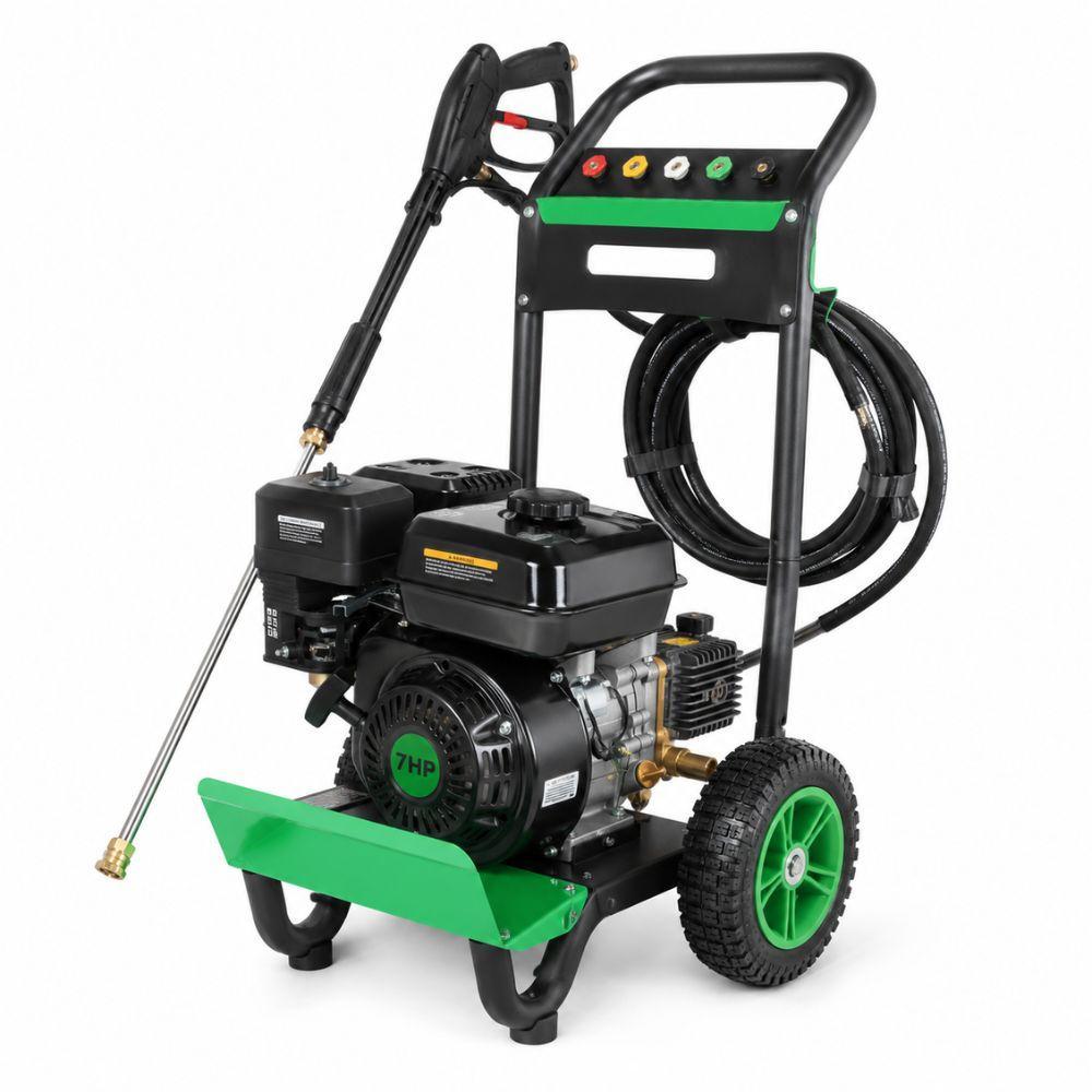  idropulitrice a benzina professionale 7 hp 170 240 bar con tubo alta pressione 10 metri - foto 1