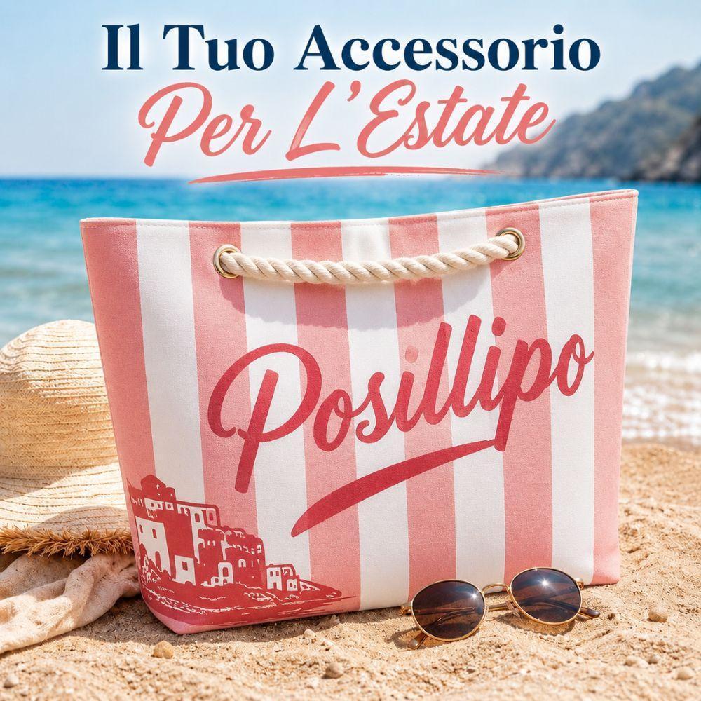 borsa mare a righe con manici in corda 65x50x17 cm - foto 5 borsa mare a righe con manici in corda 65x50x17 cm - foto 5