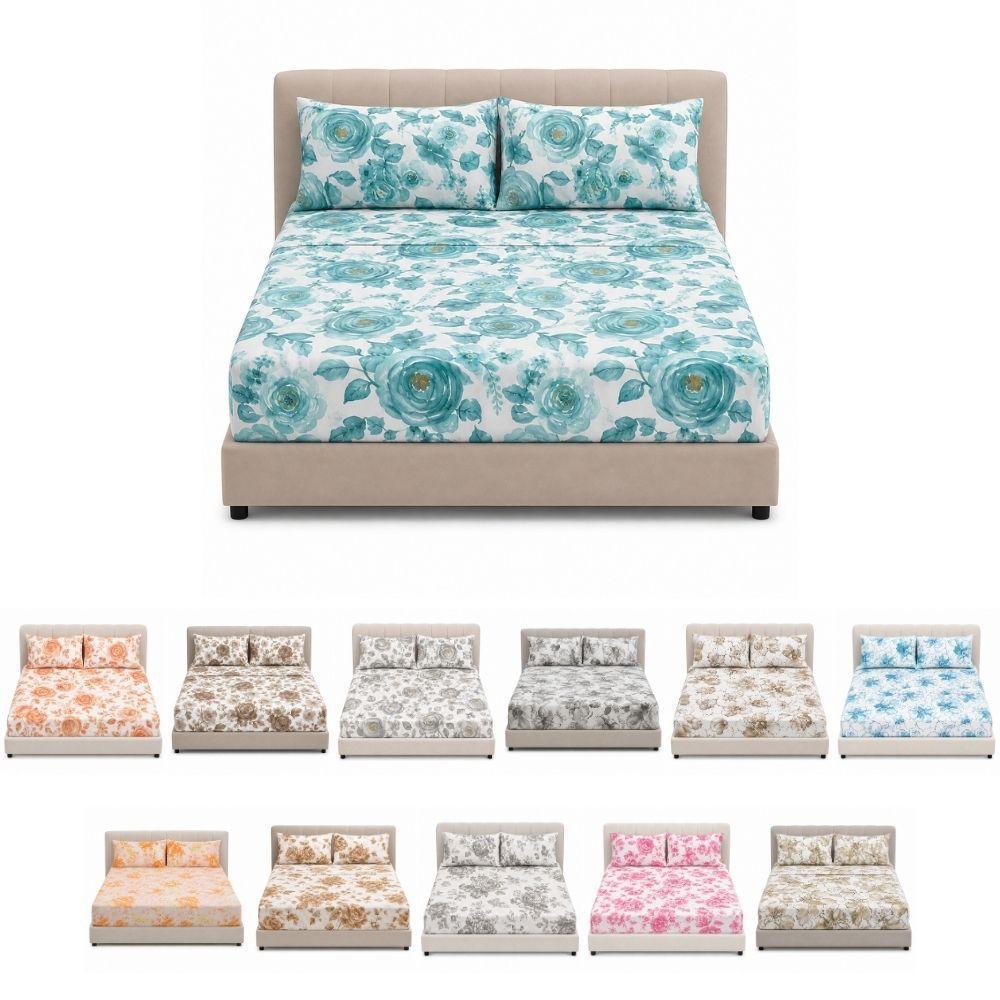 completo letto matrimoniale 3 pezzi in microfibra lenzuolo sopra, lenzuolo sotto con angoli e coppia federe - foto 1 completo letto matrimoniale 3 pezzi in microfibra lenzuolo sopra, lenzuolo sotto con angoli e coppia federe - foto 1
