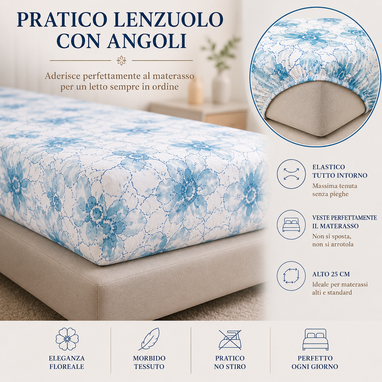 completo letto matrimoniale 3 pezzi in microfibra lenzuolo sopra, lenzuolo sotto con angoli e coppia federe - foto 4 completo letto matrimoniale 3 pezzi in microfibra lenzuolo sopra, lenzuolo sotto con angoli e coppia federe - foto 4