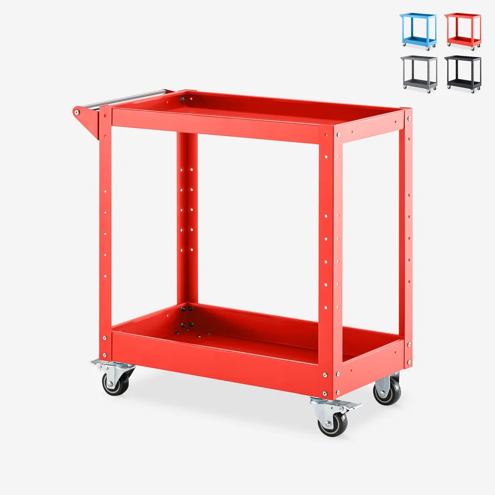  carrello in acciaio con ruote girevoli porta attrezzi multiuso - foto 5