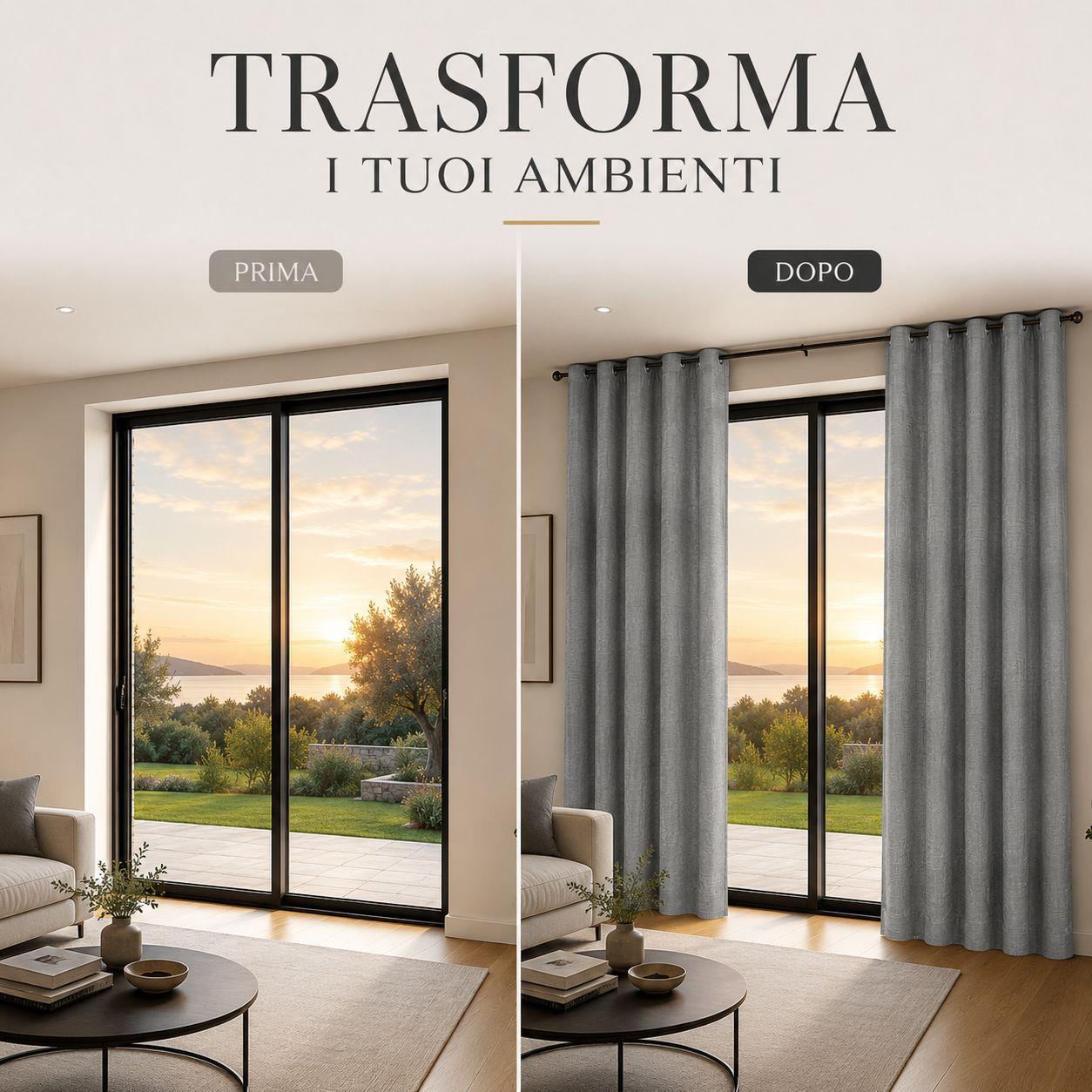 coppia tende porto 280 x 280 cm con anelli - foto 4 coppia tende porto 280 x 280 cm con anelli - foto 4
