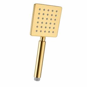 Doccetta doccia quadrata oro 3 getti universale a risparmio idrico effetto pioggia massaggio