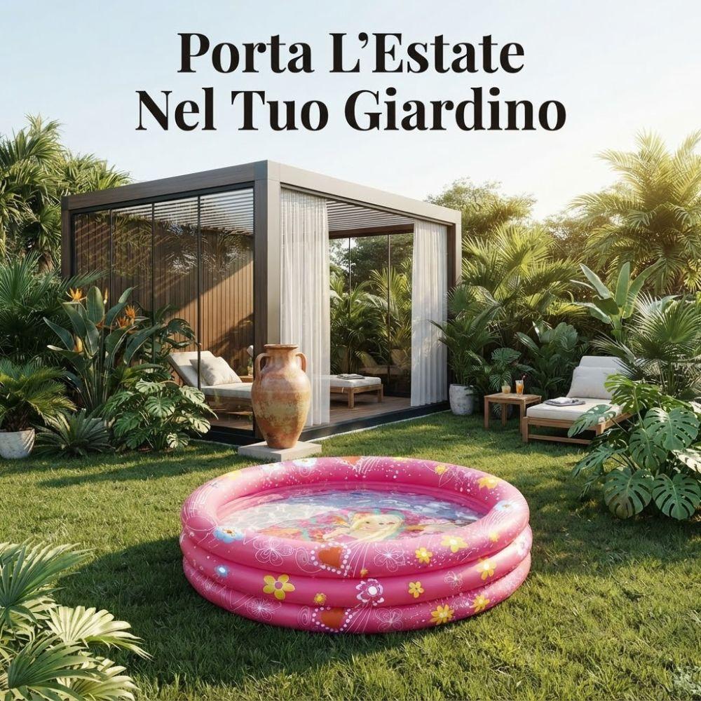 piscina fuori terra per giardino, terrazzo e spazi esterni - foto 5 Piscina fuori terra con struttura robusta, vista dall'alto della vasca e bordo