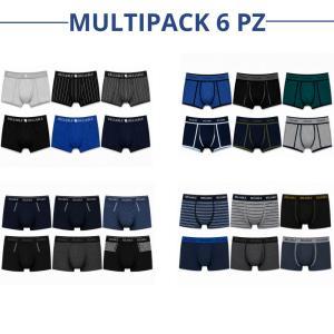 Set boxer uomo multipack 6 pz comfort quotidiano