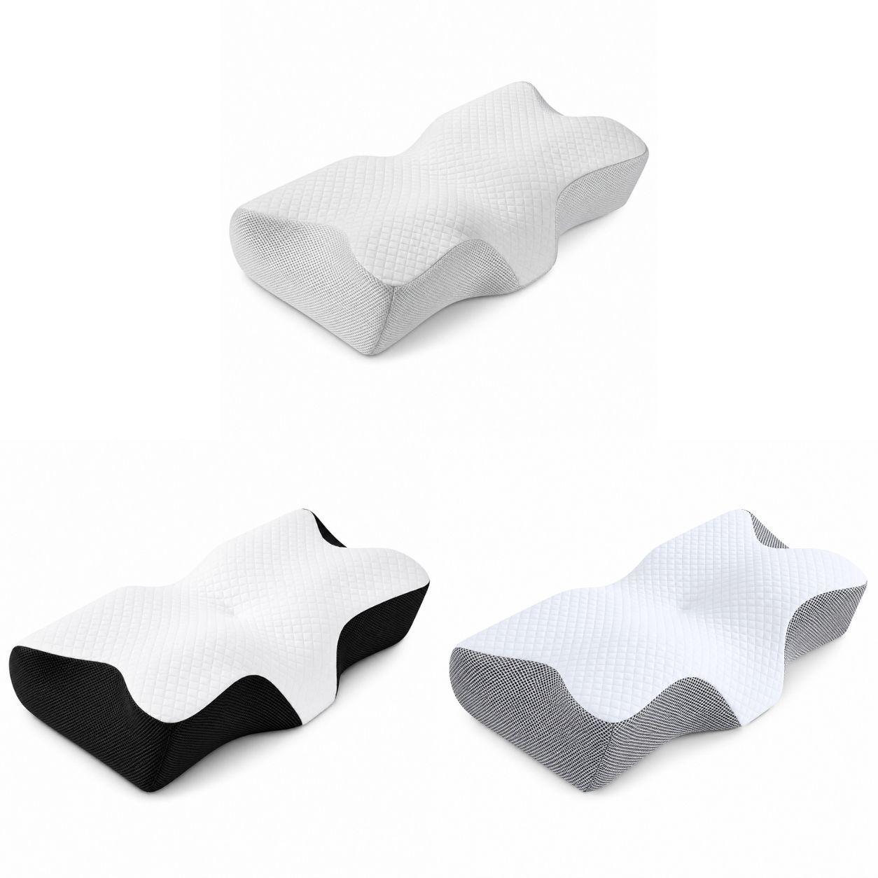  cuscino ergonomico memory foam 60x40 cm per cervicale - foto 1